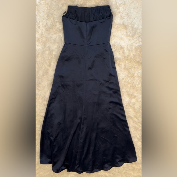 NWOT Amsale Jara Strapless formal gown French Blue sz 10 - Picture 7 of 8